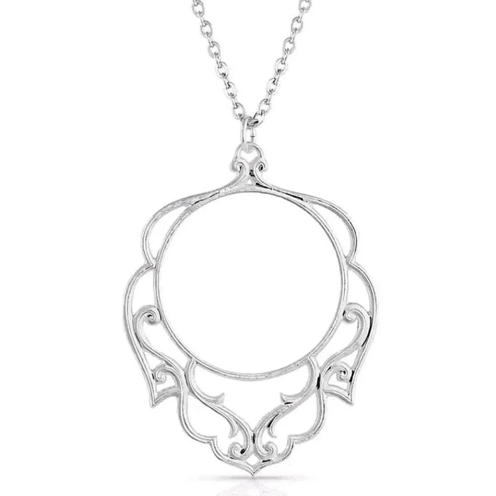 Montana Silversmiths Fine Silver‎ Wide Open Spaces Necklace Retaill $50 ~ NEW